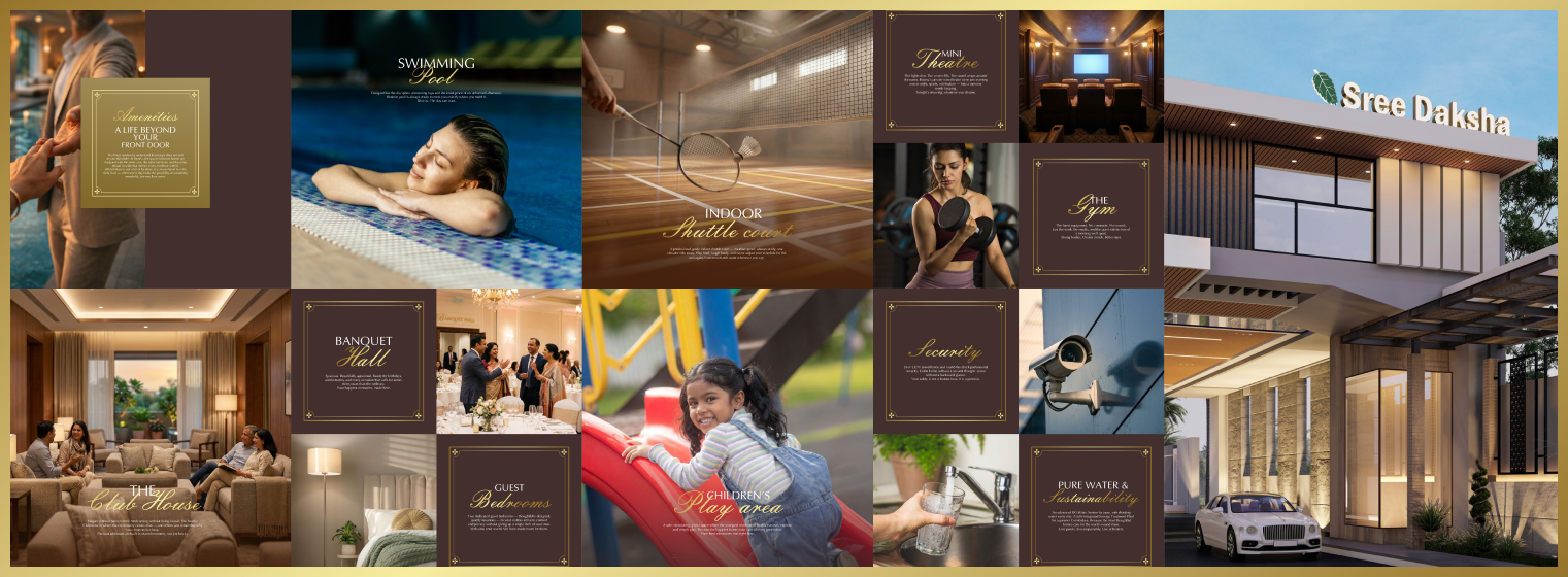 Sree Daksha Diora apartments project amenities and infrastructure