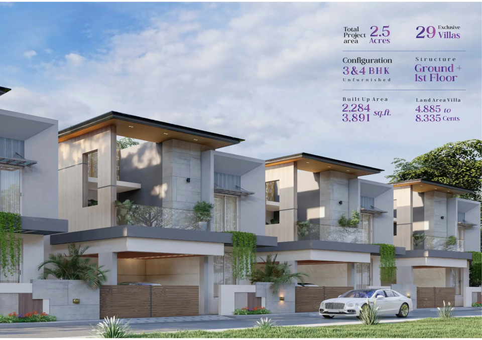 Leia Villas elevation view 3