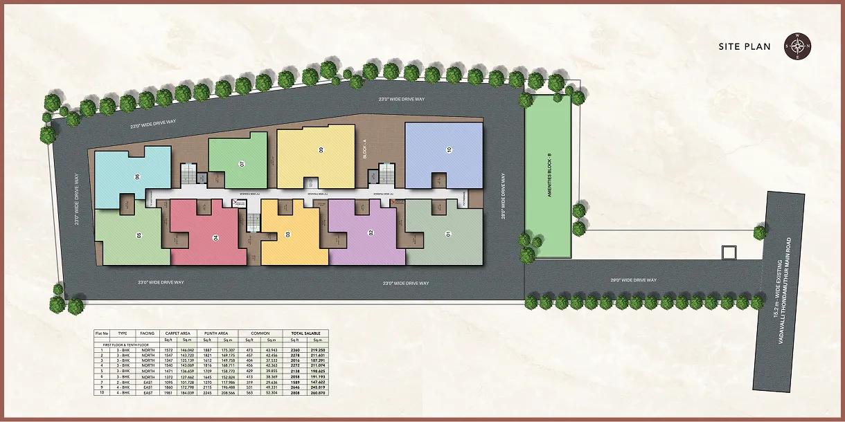 Callia apartments site plan